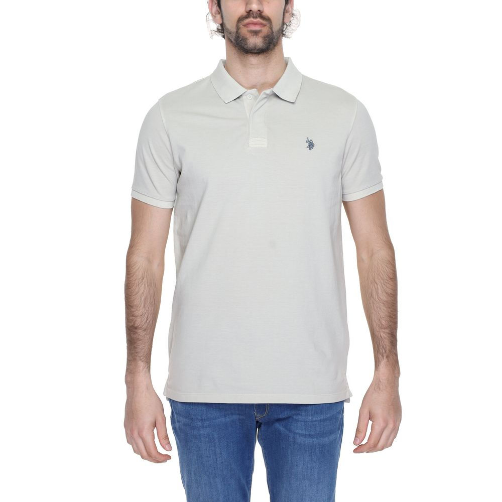 U.S. POLO ASSN. Beige Cotton Polo Shirt