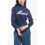 Thumbnail: We11done Solid Color Cropped Hoodie with Printed Logo