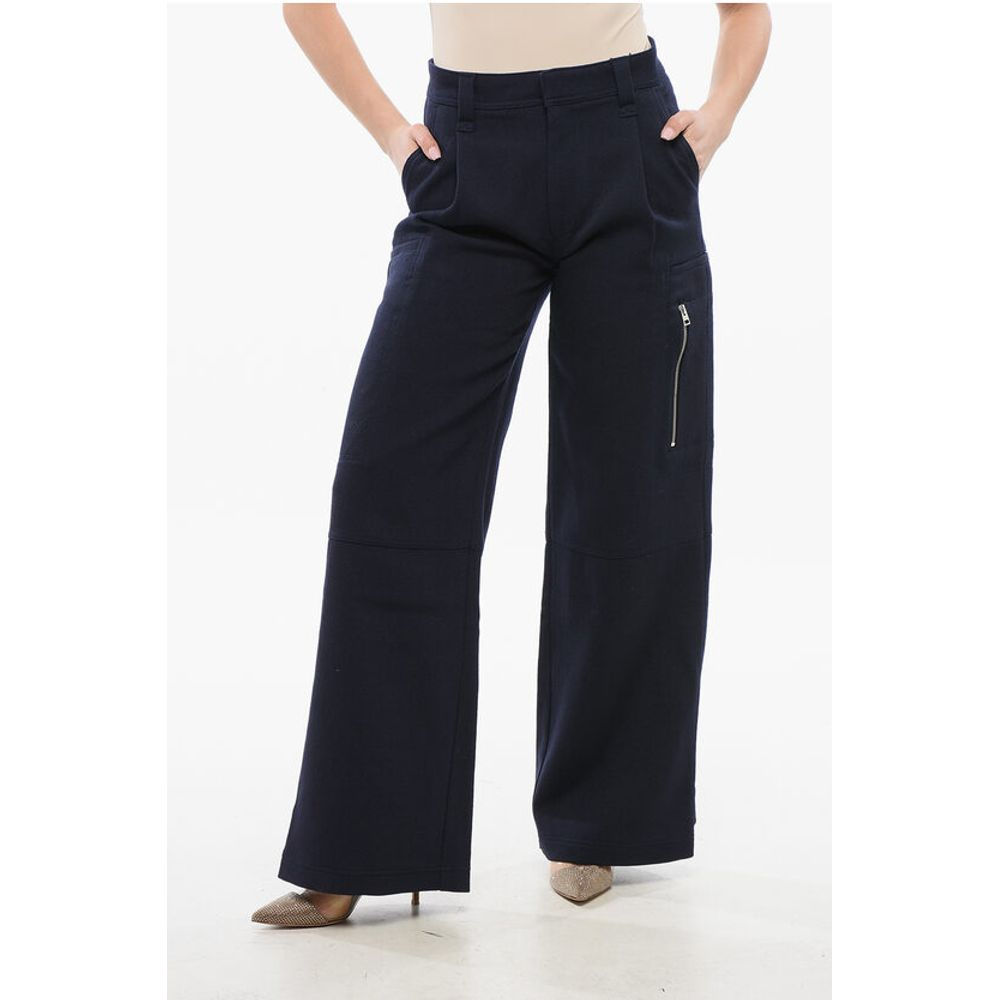 Ami Alexandre Mattiussi High-Waisted Wool Pleated Pants