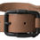 Thumbnail: Ermanno Scervino Elegant Brown Leather Waist Belt with Black Metal Buckle