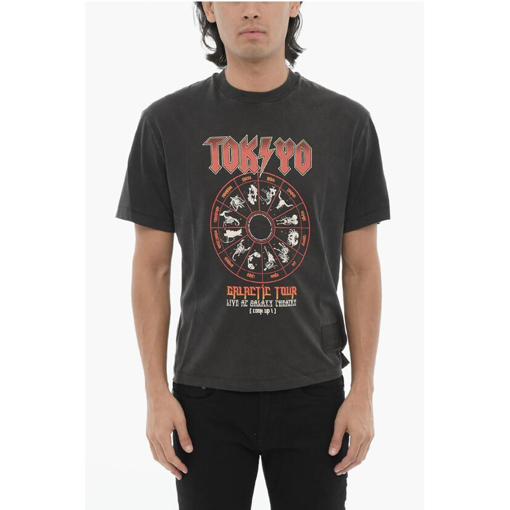 Neil Barrett Printed TOKYO GALACTIC TOUR Crew-neck T-Shirt