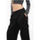 Thumbnail: Edra Solid Color Single Pleat Cargo Pants