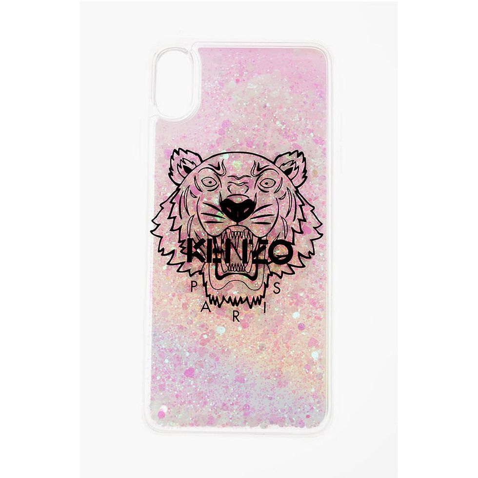 Kenzo Iphone XS MAX Hard Case with Flowing Liquid and Glitter