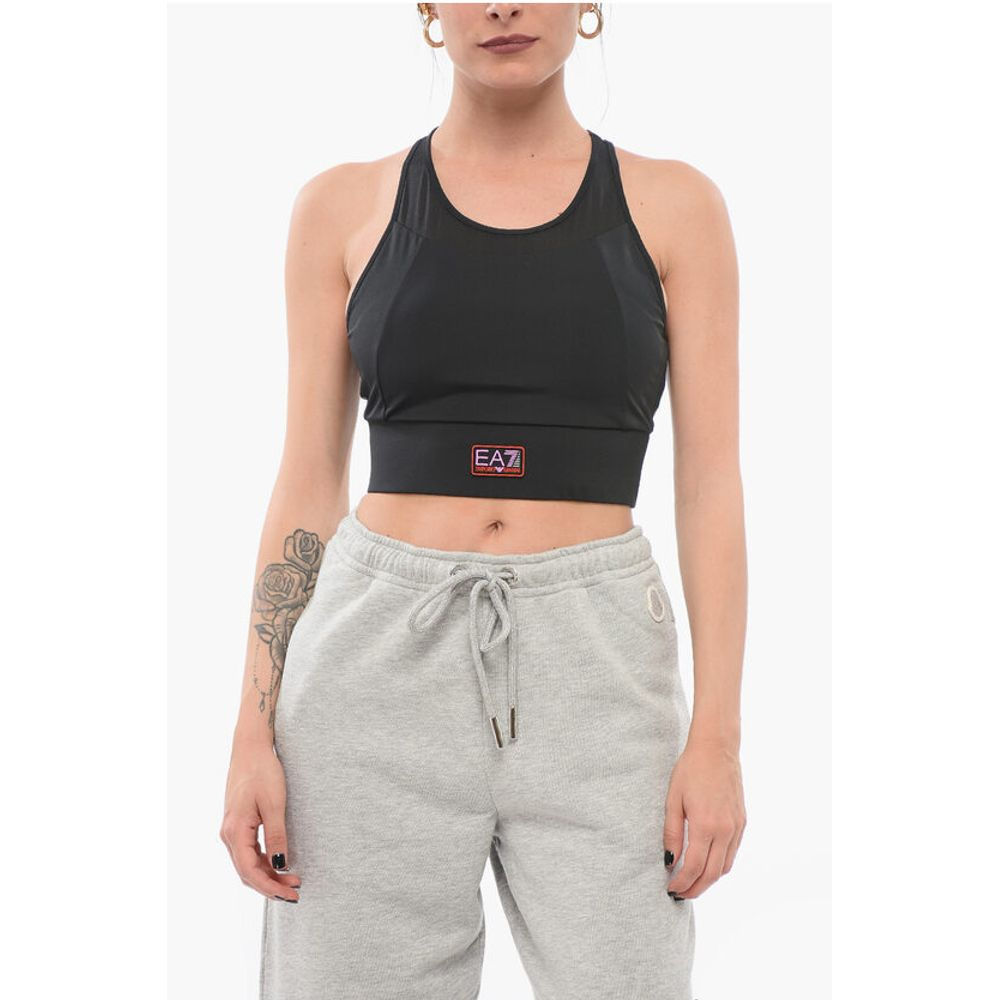 Armani EMPORIO Sporty Cropped Top with Padding