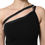 Thumbnail: Dolce & Gabbana Black Viscose One Shoulder Zipper Sheath Dress
