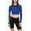 Thumbnail: Dsquared² UNDREWEAR Long Sleeved Cropped Pajama Top With Logo Print