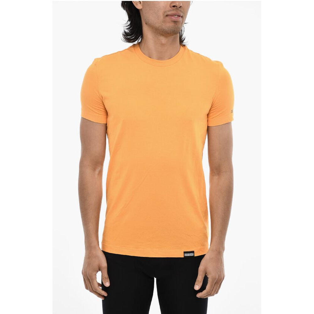 Dsquared² Solid Color Underwear Crew-neck T-shirt