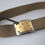 Thumbnail: Dolce & Gabbana Brown Canvas Square Metal Buckle Men Belt