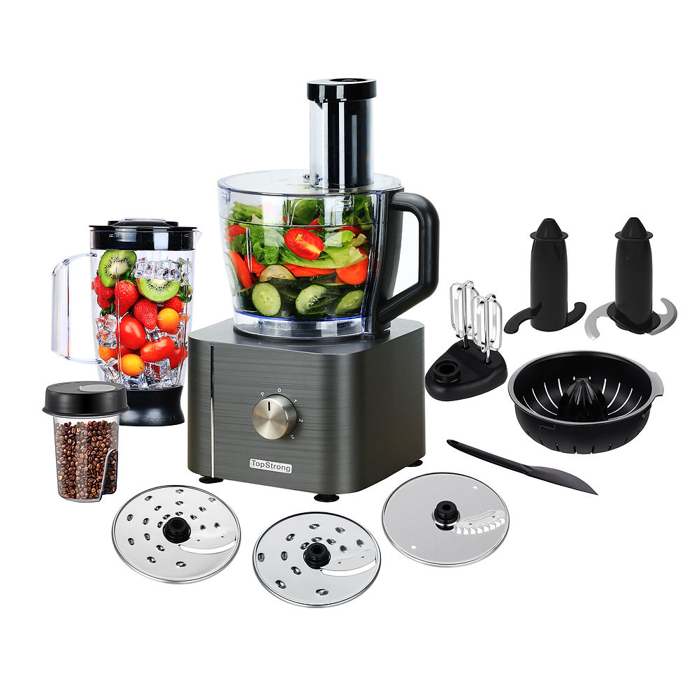 Thumbnail: Food Processor, 11-in-1 Food Processor and Blender with Chopping Blending Kneadi