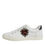 Thumbnail: Dolce & Gabbana White Leather Heart Embellished Sneakers Shoes