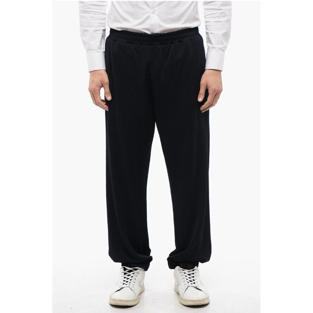 Balmain Jacquard Fabric Sweatpants with Cuffs
