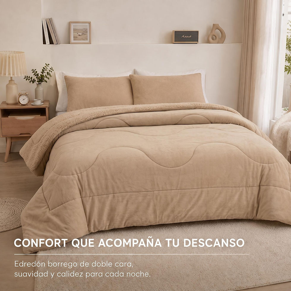 Thumbnail: Winter Sherpa Sedalina Comforter Set, Polyester Fiber Filling, Soft & Warm, Come