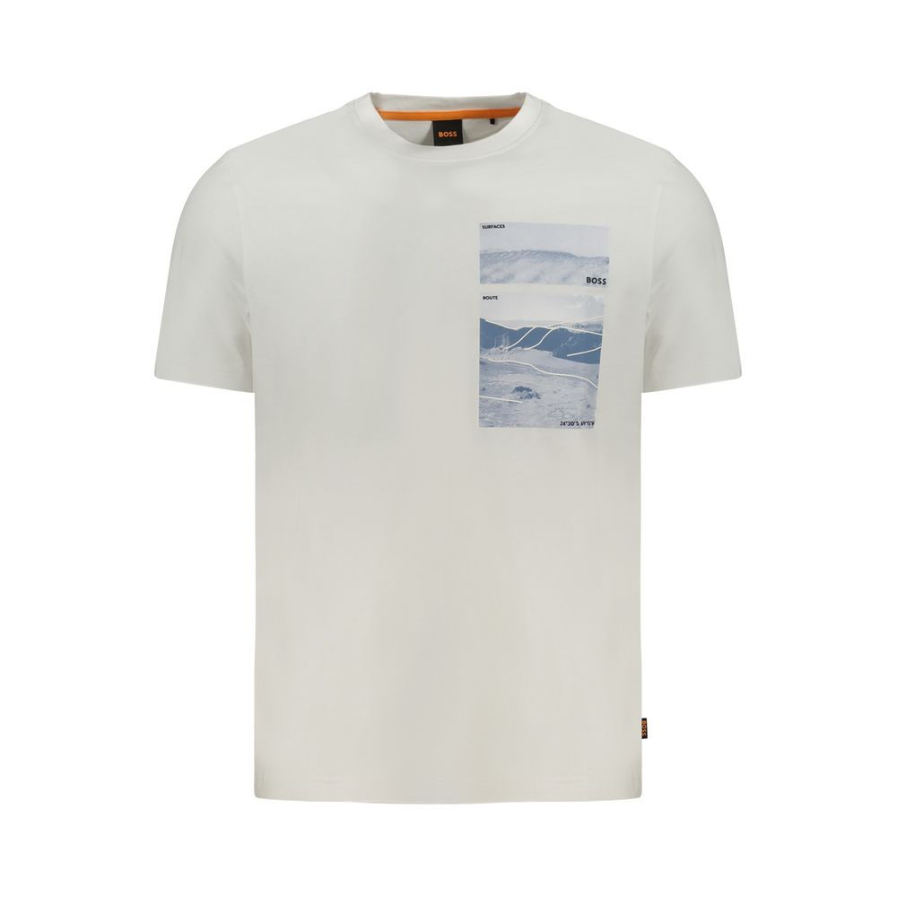 Hugo Boss White Cotton T-Shirt