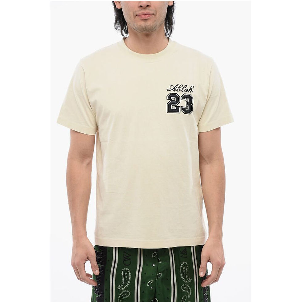 Off-White Embroidered 23 T-shirt with Slim Fit