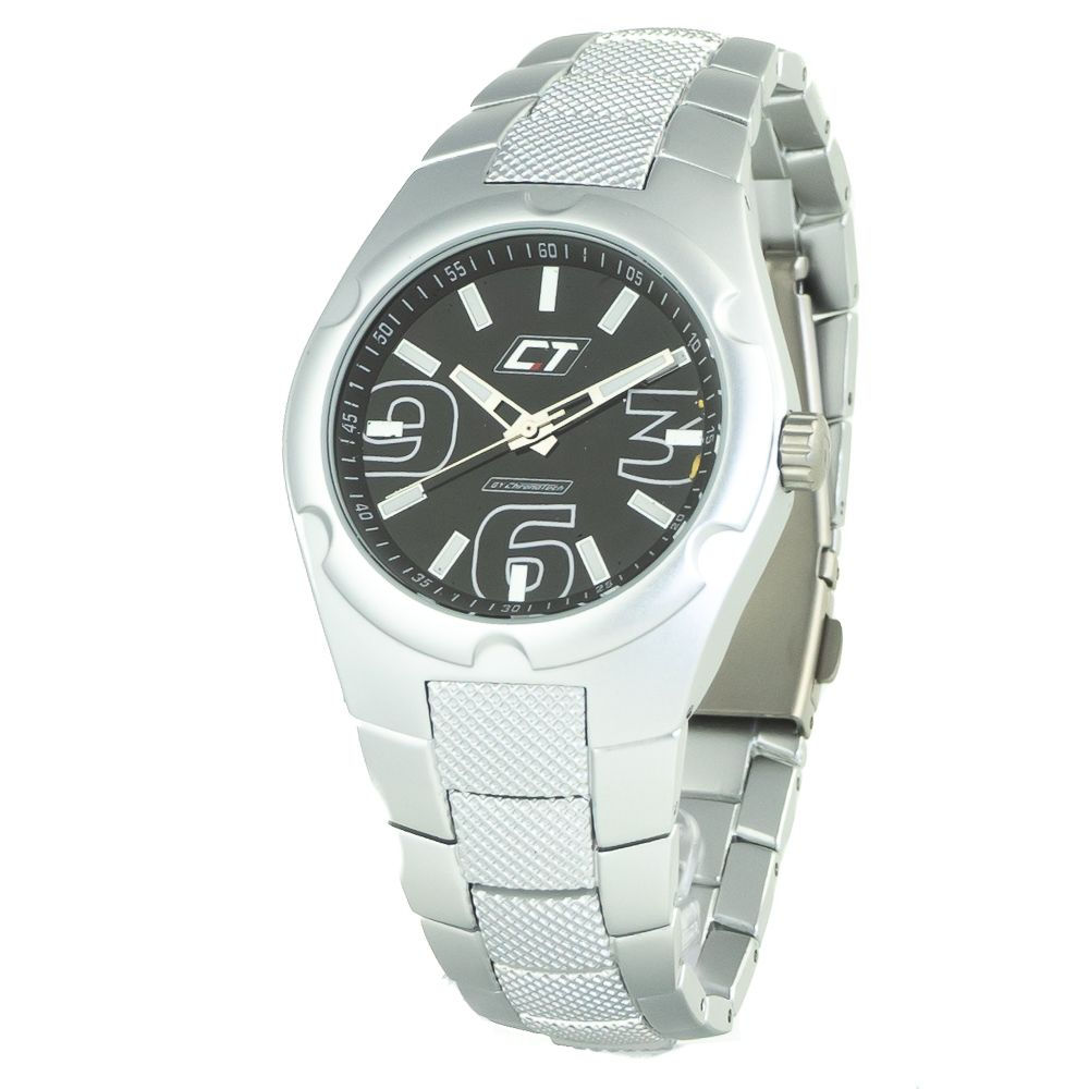 Chronotech Silver Stainless Steel Watch
