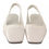 Thumbnail: Maison Margiela White Leather Slingback Slip On Flats Shoes