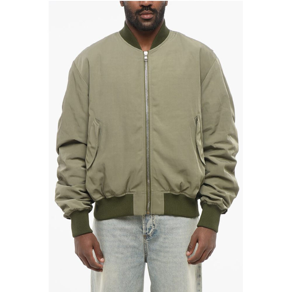 1989 Studio Nylon Bomber Jacket with Back Embossed Logo