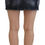Thumbnail: Dsquared² Black Distressed Mid Waist A-line Denim Mini Skirt