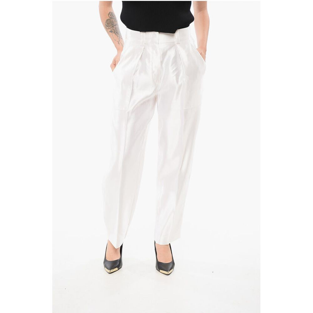 Armani Linen and Silk Blended Pants with Pleats
