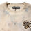 Thumbnail: Dolce & Gabbana Beige Tie Dye DG Embroidery Cropped T-shirt