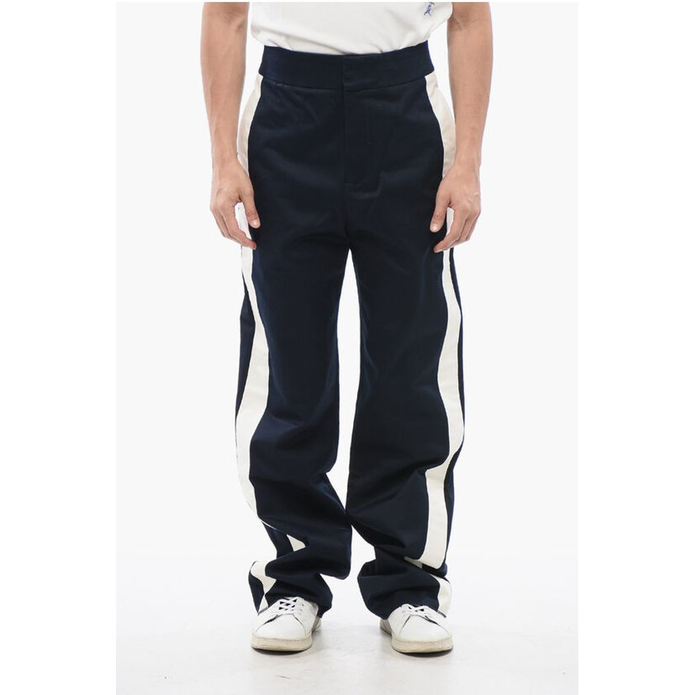 Alexander McQueen Straight Fit Chinos Pants with Side Contrasting Bands