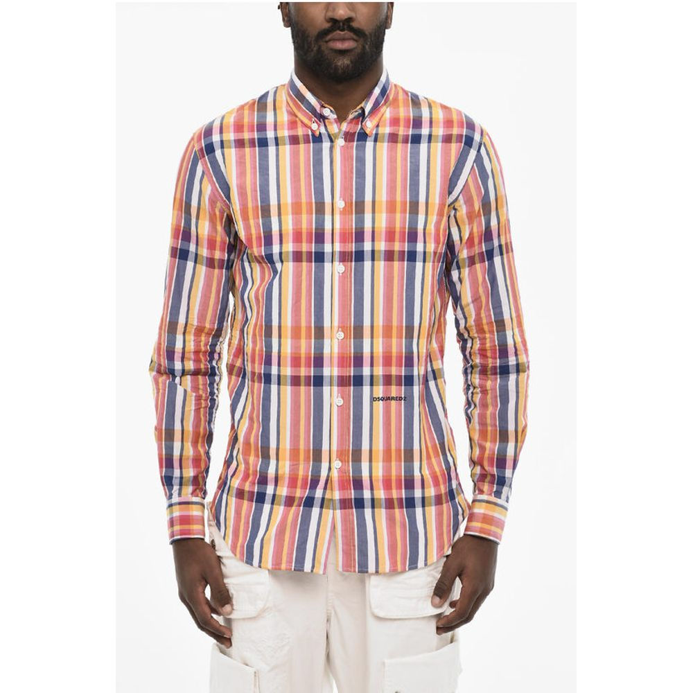 Dsquared² Button Down Check Cotton SUMEMR Shirt