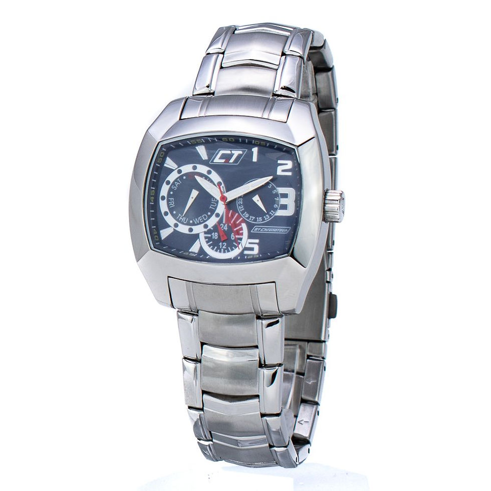 Chronotech Silver Stainless Steel Watch