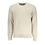 Thumbnail: K-WAY Beige Crew Neck Cotton Sweater with Logo Detail
