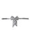 Thumbnail: Dolce & Gabbana Silver Ribbon Silk Adjustable Neck Men Bow Tie