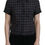 Thumbnail: Dsquared² Black Checkered Collared Button Short Sleeves Top