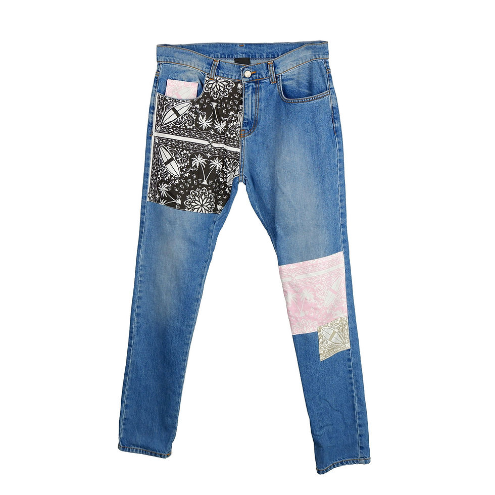 Comme Des Fuckdown Blue Cotton Men's Jeans