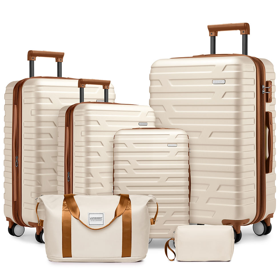 Thumbnail: Elegante zwarte design koffersset 6-delig ABS hardcase koffers met TSA-sloten, h