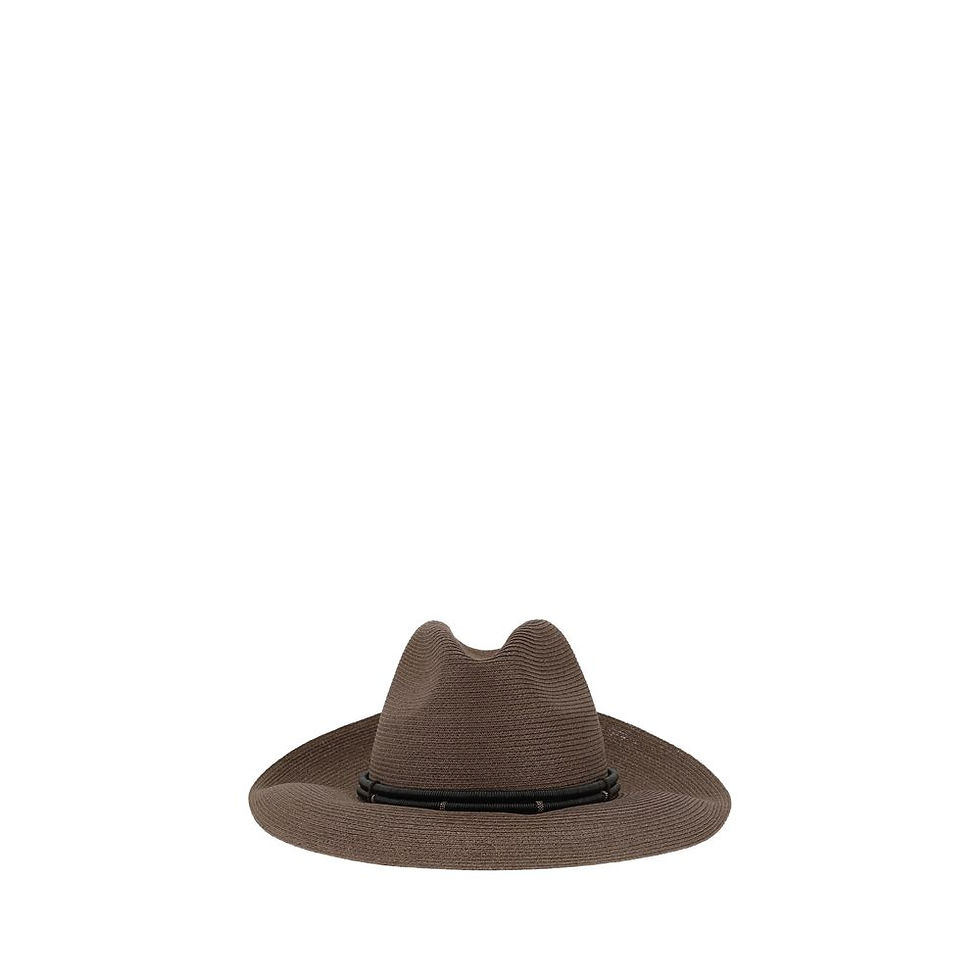 Brunello Cucinelli Fedora in hemp and techno cotton