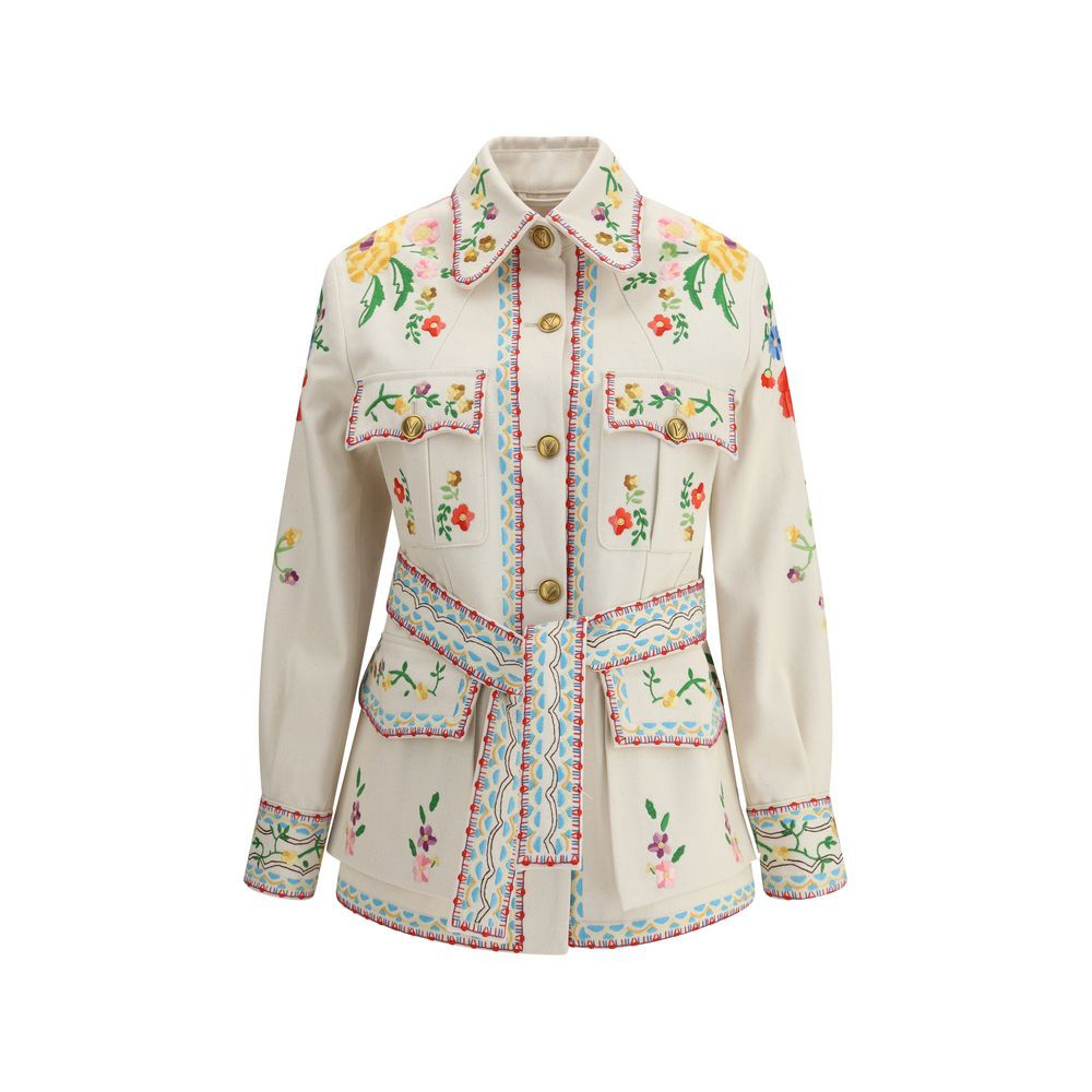 Valentino Embroidered Denim Jacket