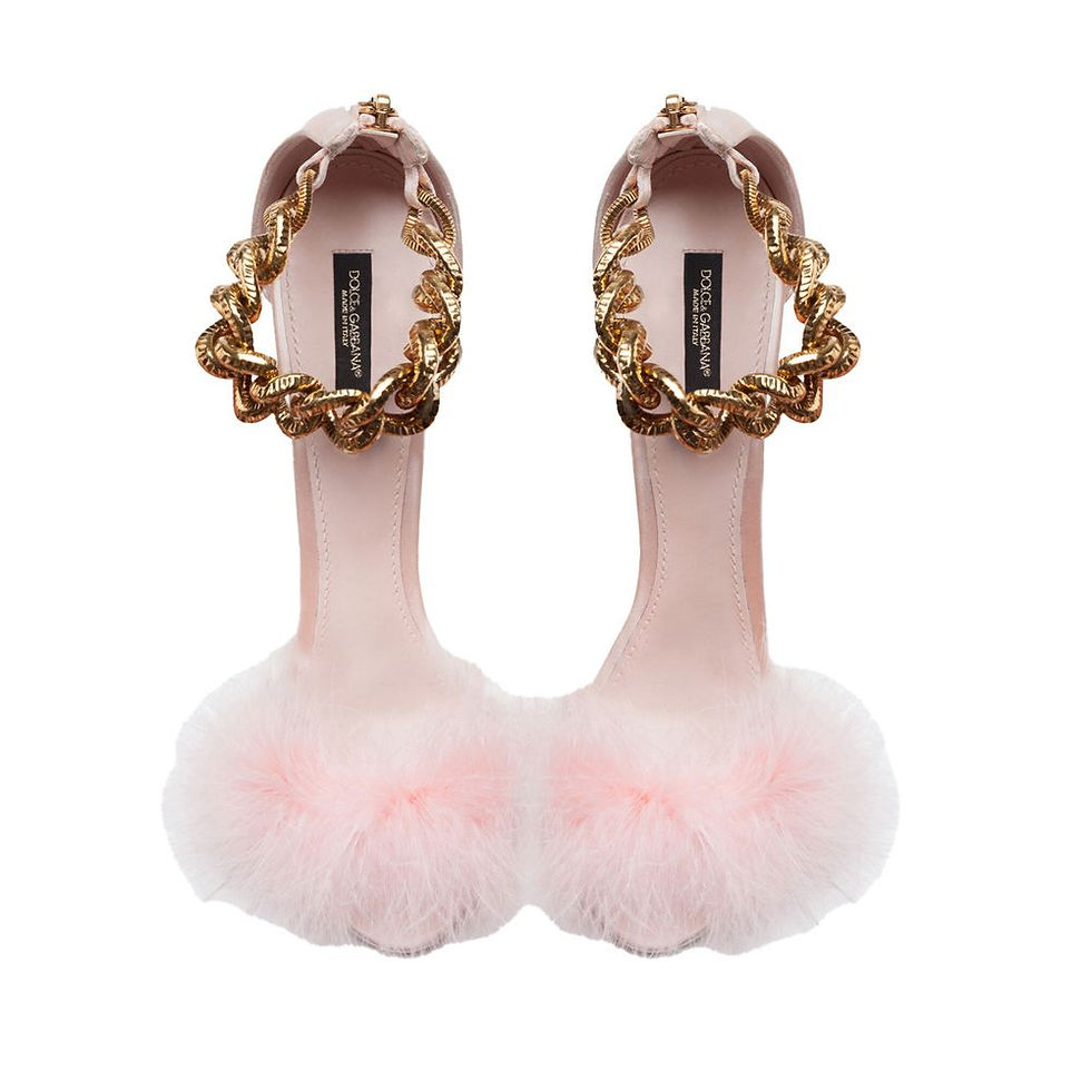 Dolce & Gabbana Pink Leather Pump