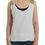 Thumbnail: Costume National Elegant Monochrome Sleeveless Top with Gold Accents