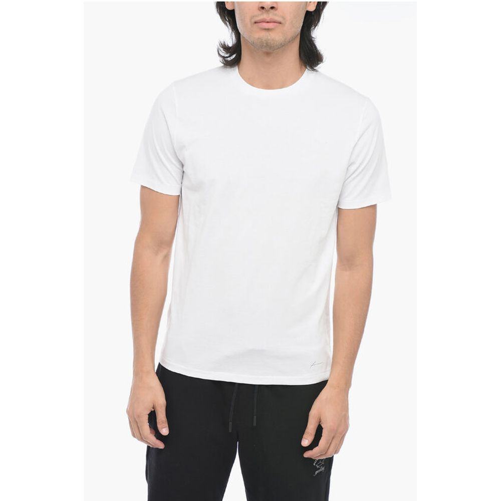 Frame Round Neck T-Shirt with Logo Print