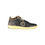 Thumbnail: Blauer Sleek Black Lace-Up Sneakers with Contrast Details