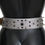 Thumbnail: Dolce & Gabbana Stunning Silver Leather Crystal-Studded Belt
