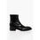 Thumbnail: Jil Sander Brushed Leather ANGKOR Booties with Metal Plaque 4cm