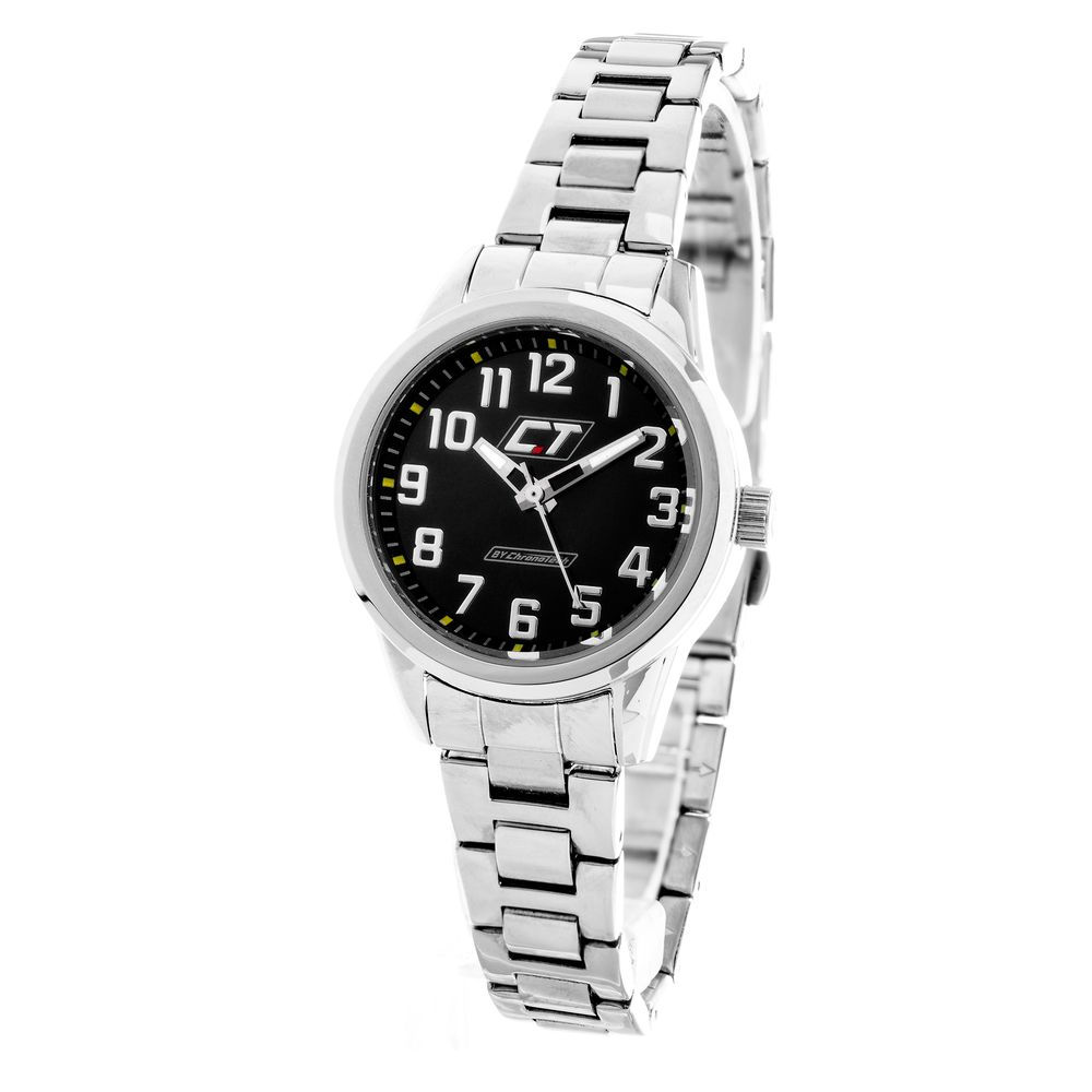 Chronotech Silver Stainless Steel Watch