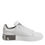 Thumbnail: Dolce & Gabbana White Gray Leather Low Top Sneakers Shoes