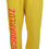 Thumbnail: Dsquared² Yellow Mid Waist Logo Print Jogger Trouser Pants