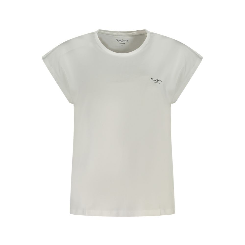 Pepe Jeans White Cotton Tops & T-Shirt