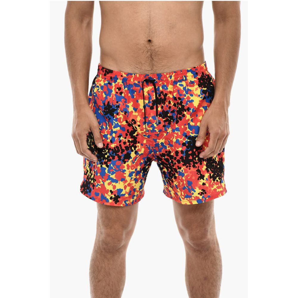 Dsquared² Splatter Print MIDI Swim Shorts