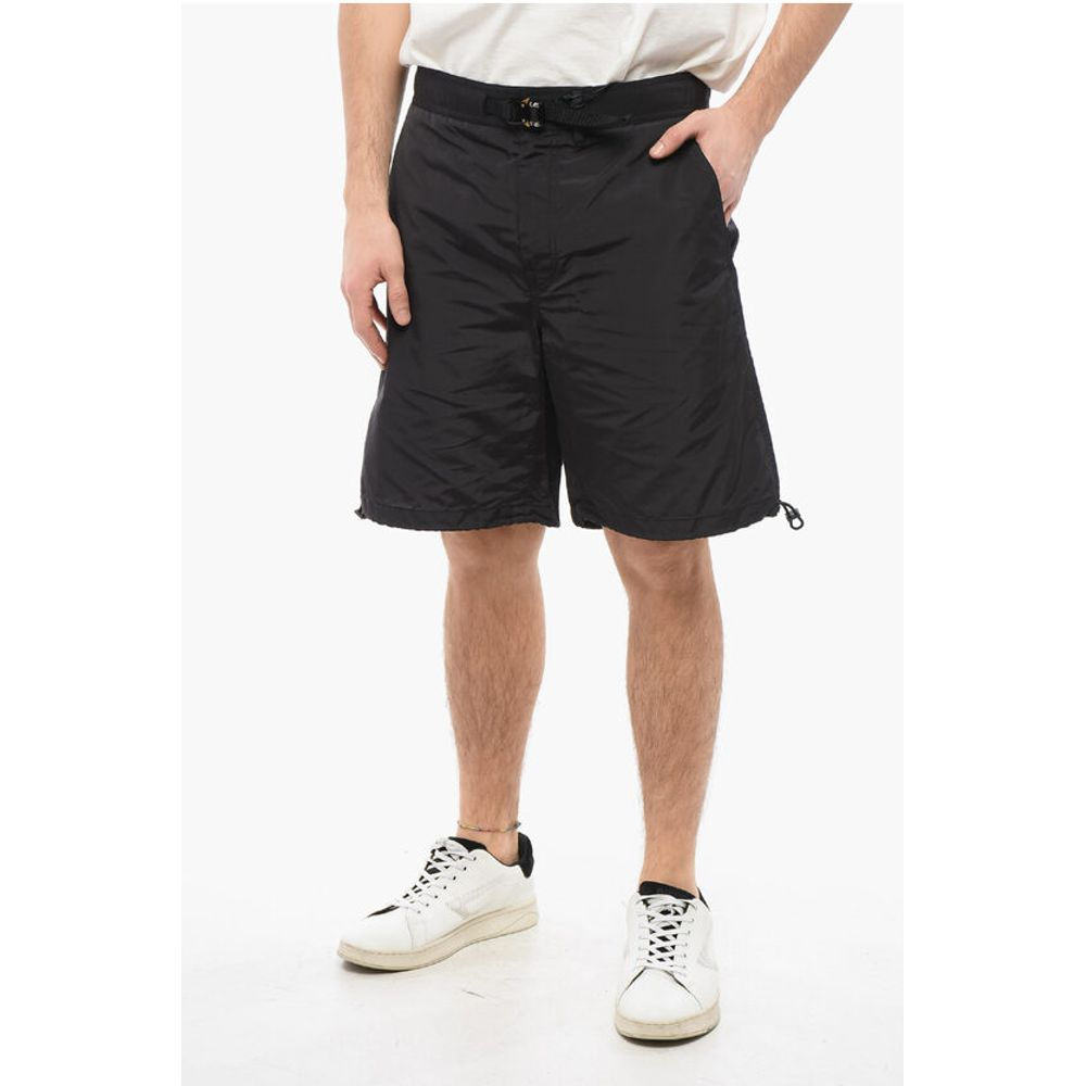 Dior Rip-stop Shorts With Buckle And Drawstrings