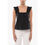 Thumbnail: Samsoe Samsoe Solid Color GILL Top with Gathers and Ruffles