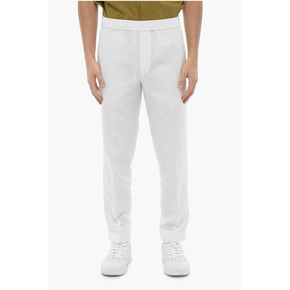 Neil Barrett Slim Fit REM Pants with Elastic Waistband