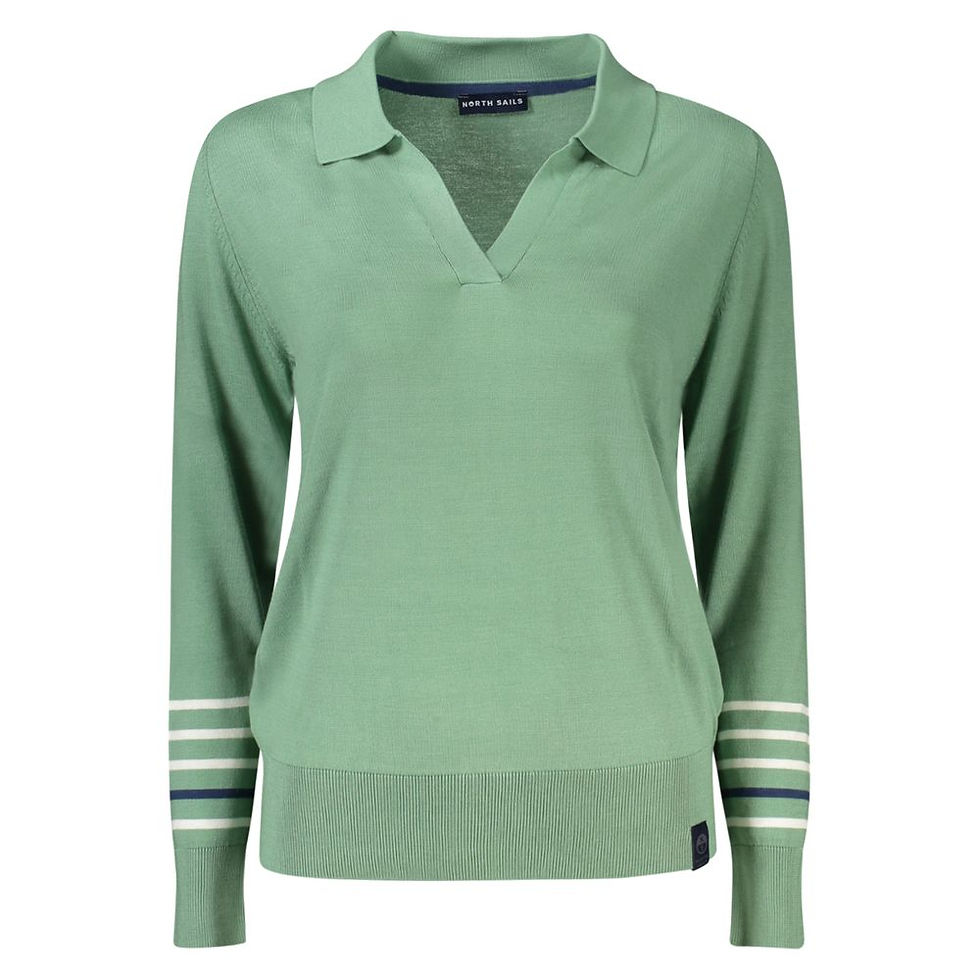 North Sails Green Cotton Women Sweater