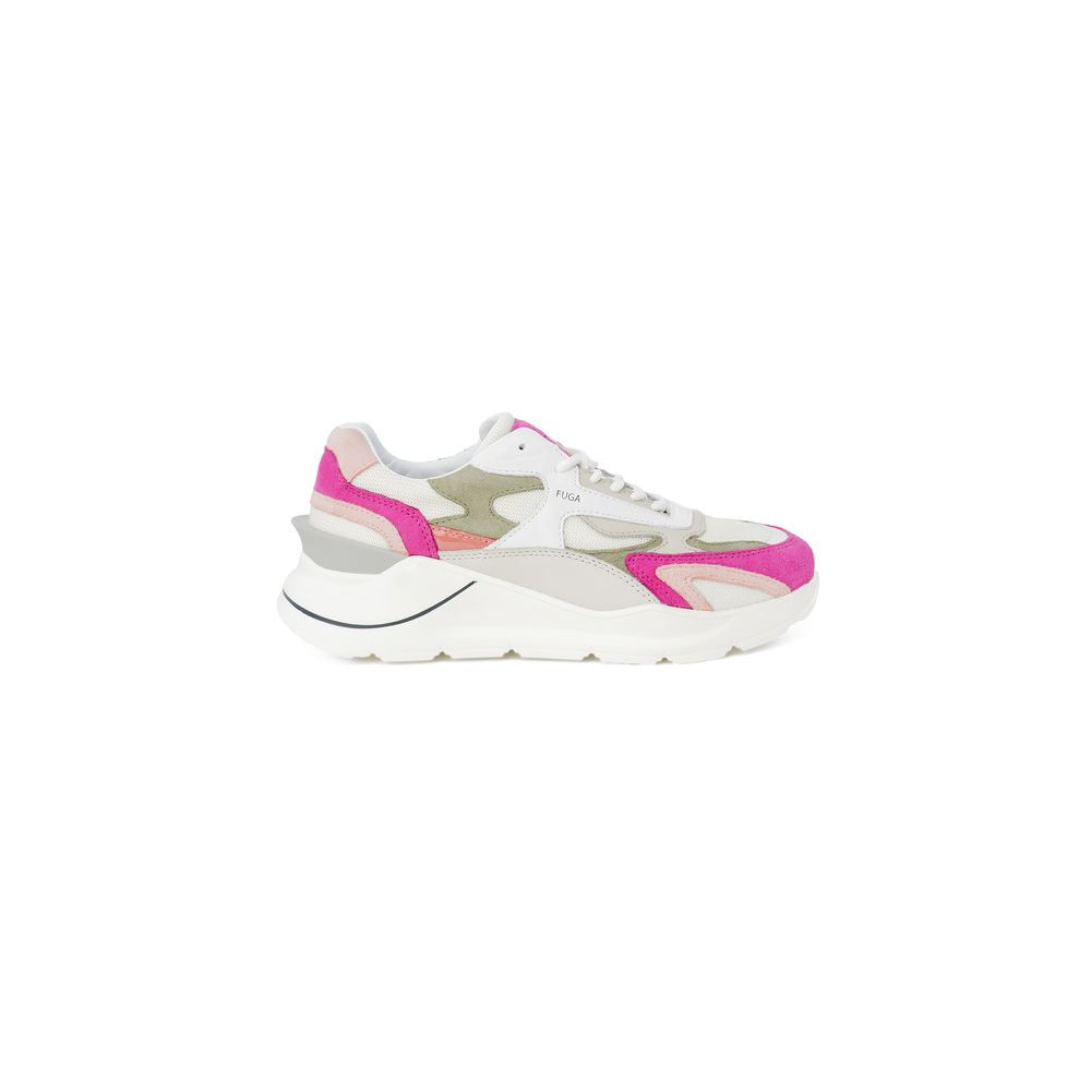 D.A.T.E Pink Suede Leather Sneaker